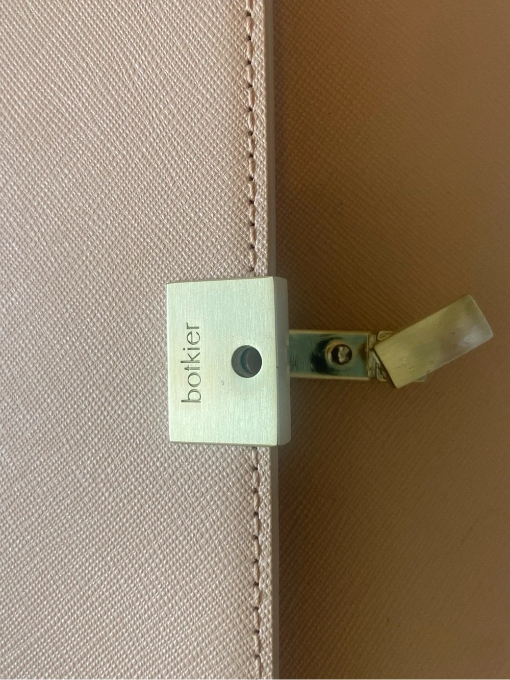 Botkier Nude Blush Leather Crossbody with Gold Hardware